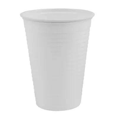 Pahare din Plastic, 200 ml, Albe, OEM, 100 Bucati