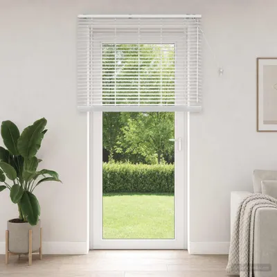 vidaXL Jaluzea venetiană Alb 125 x 250 cm 35 mm