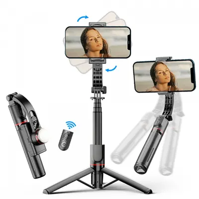 Selfie Stick Bluetooth Techsuit L19s, Universal, Negru