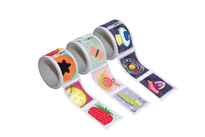 Set de 3 role cu 425 de stickere colorate