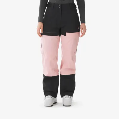 Pantaloni de schi și de snowboard impermeabili, Pant 500 AM roz, damă