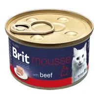 Conserva pentru pisici Brit Premium Mousse cu vita 85 gr