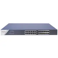 Switch Hikvision DS-3E0524TF(B), 24 porturi Gigabit, 12 porturi SPF, 48 Gbps, carcasa metal, plug and play, fara management