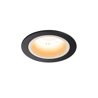Spot incastrat, NUMINOS M Ceiling lights, black Indoor LED recessed ceiling light black/white 2700K 40° gimballed, rotating and pivoting, including leaf springs
