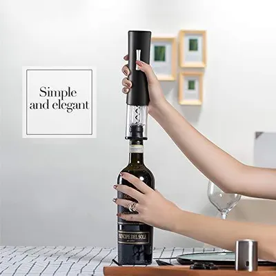 Tirbuson electric portabil pentru sticla de vin