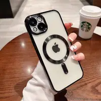 Husă magnetică electroplacată cu protecție cameră pentru iPhone 13