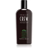 American Crew Hair & Body 3-IN-1 Tea Tree sampon, balsam si gel de dus 3in1 pentru barbati