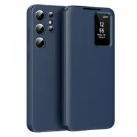 Husa pentru Samsung Galaxy S22 Ultra 5G S908, Techsuit, SmartView, Albastra