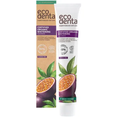 Pasta de Dinti pentru Albire cu Enzime si Aroma de Fructul Pasiunii Bio 75ml