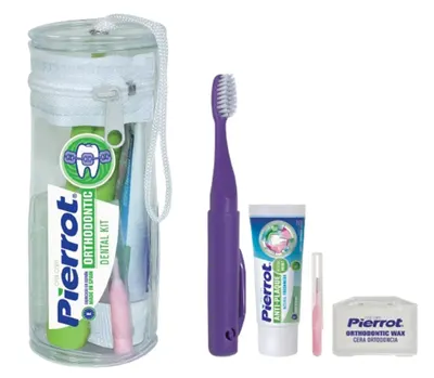 Pierrot Set ortodontic de călătorie, cu penar, 4 piese