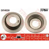Disc frana TRW DF4030