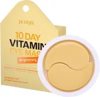 Petitfee &amp; Koelf Patch pentru ochi strălucitori, cu niacinamidă și glutation, 10 x 2 buc