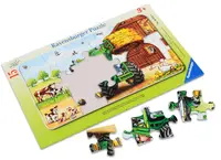 Puzzle Ravensburger din 15 de piese - Tractor la ferma