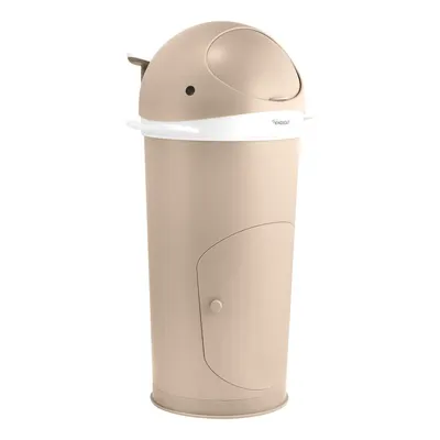 Coș de gunoi bej pentru scutece din plastic 25 l Whale – Kindsgut