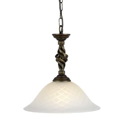 Lampa suspendata Pembroke 1 Light Pendant – Black/Gold