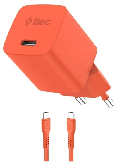 Încărcător ttec - SmartCharger, 45W, USB-C, portocaliu