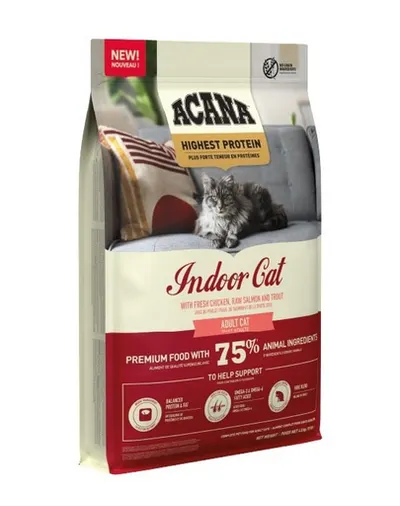 ACANA Highest Protein Indoor Cat Hrană pentru pisici de apartament cu conținut ridicat de proteine 4,5 kg
