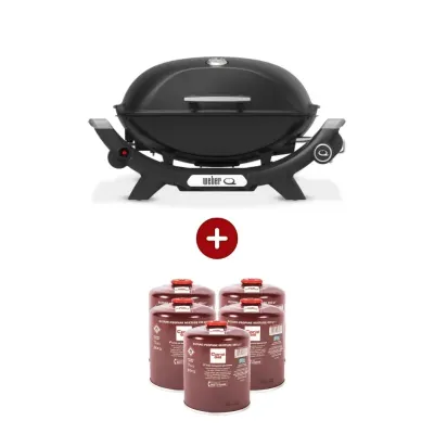 Gratar pe gaz Q 2100N + REGULATOR + 5 Rezerve gaz