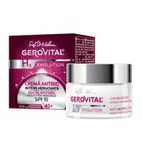 Crema antirid intens hidratanta 45+ SPF10 H3 Evolution, Gerovital , Farmec | 50 ml