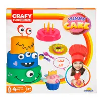 Set de modelare din plastilina, pentru cofetarie, Crafy, 17 piese, 200 g