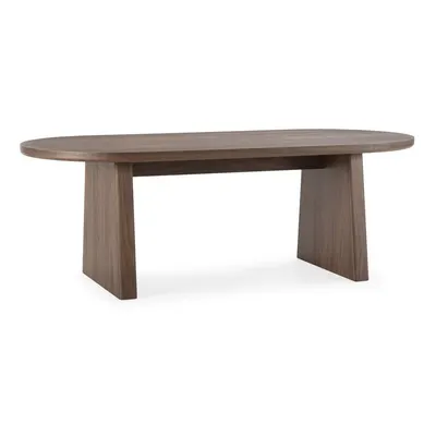 Masă de dining cu aspect de lemn de nuc 100x200 cm Blair – MOME