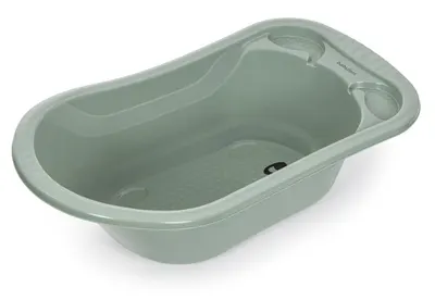 Cadă pentru bebeluși cu sifon BabyJem - 50 l, 89 cm, Soft Green