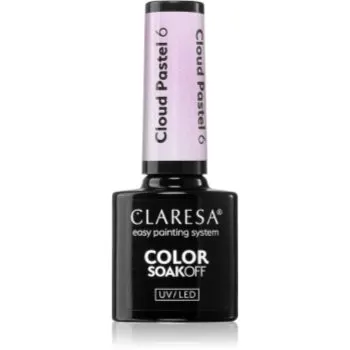 Claresa SoakOff UV/LED Color Cloud Pastel unghii cu gel folosind UV / lampă cu LED