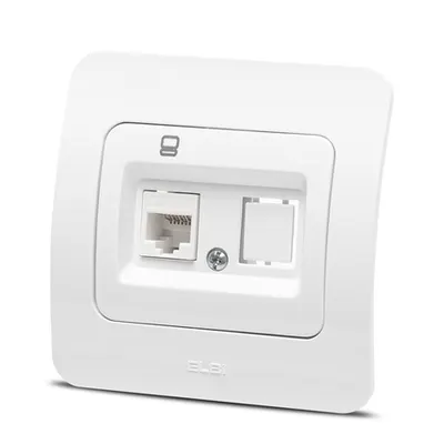 Jazz priza UTP 1XRJ45, alb, Elbi