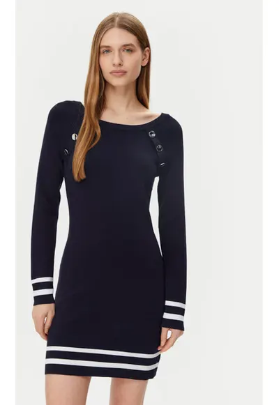 Rochie dama - 305253514 - Viscoza/Poliamida - Albastru - Albastru