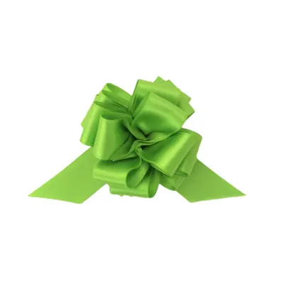 Fundă din satin cu autoformare verde
