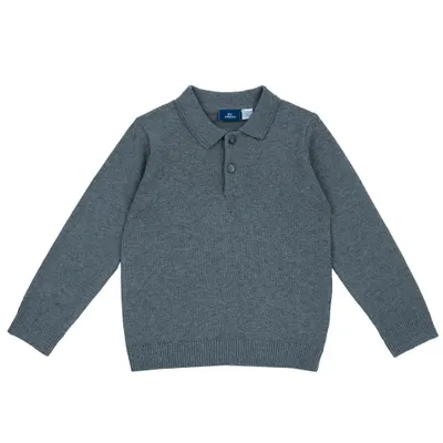 Bluza polo copii Chicco tricotata, gri inchis, 00015-69MC