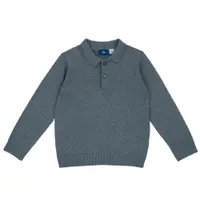Bluza polo copii Chicco tricotata, gri inchis, 00015-69MC