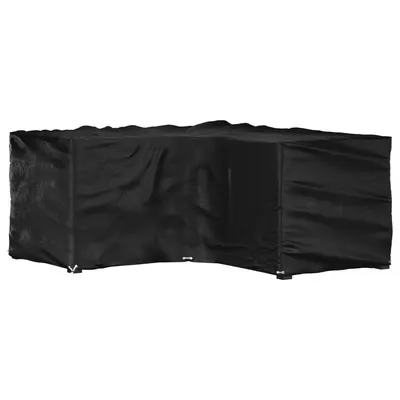 vidaXL Husă mobilier de grădină în formă de L 16 ocheți, 215x215x90 cm