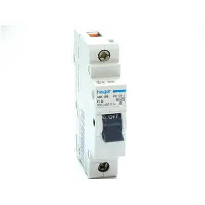 Siguranta automata 1P 6A Hager MY106
