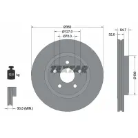 Disc frana TEXTAR 92272205