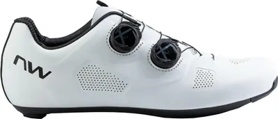 Pantofi ciclism sosea - Revolution Wide - White | Black