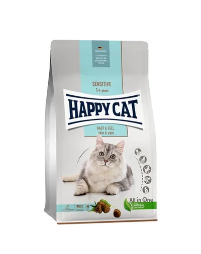 HAPPY CAT Sensitive Hair & Skin hrana uscata pentru pisici adulte cu probleme dermatologice 4 kg