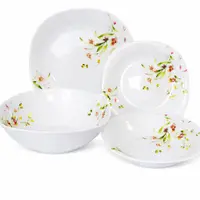Set de masă OPAL NOU, pătrat – 19 piese, model Flori de Câmp Engros
