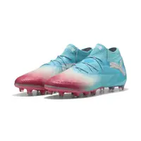 Ghete fotbal teren artificial Future 8 Ultimate Re-Charge AG, albastru roz alb