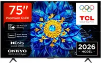Televizor smart TCL - 75P8L, 75", 4K, QD-Mini LED, 144Hz native, AiPQ Pro, ONKYO 2.1, Google TV, negru
