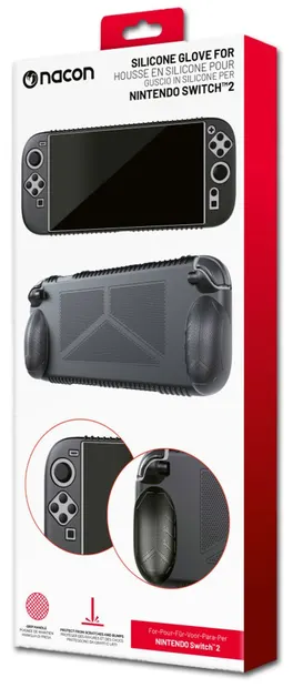 Carcasa din silicon Nacon - Silicone Glove, negru (Nintendo Switch 2)