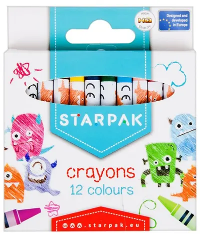 Pasteluri Starpak - Monștri, 12 culori