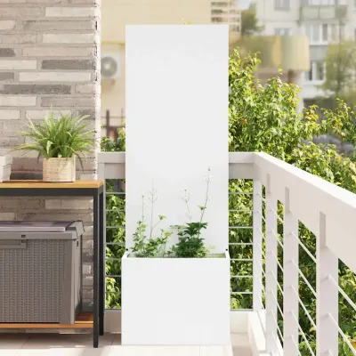 vidaXL Ecran de intimitate pentru grădină Alb 50 x 32 x 150 cm