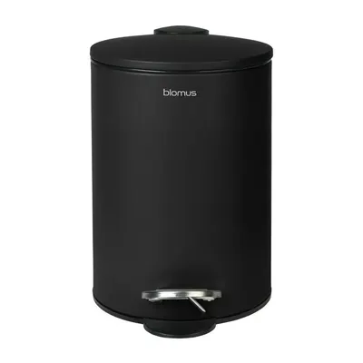 Coș de gunoi negru cu pedală din oțel 3 l Tubo – Blomus