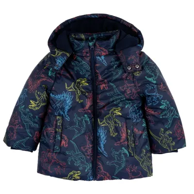 Jacheta copii Chicco impermeabila, Bleumarin Cu Model, 87841-67MC