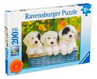 Puzzle Ravensburger din 200 XXL de piese - Catelusi pufosi