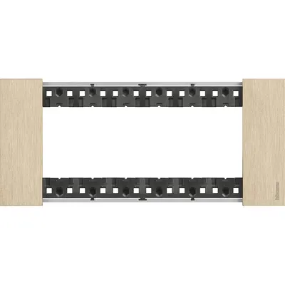 Rama ornament 6 module Bticino Living Now KA4806ZW, auriu