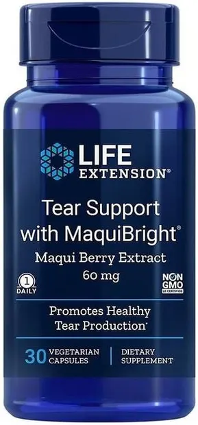 Suport pentru lacrimi cu MaquiBright, 60 mg, 30 capsule, Life Extension