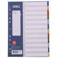 Separator Deli Start Plus - E5725A PP, A4, 12 teme colorate