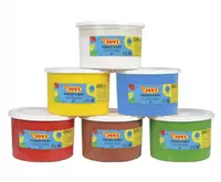 Set de 6 vopsele pentru pictura cu degetele, 500 ml